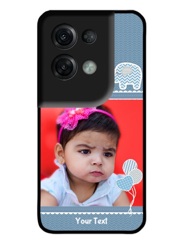 Custom Oppo Reno 8 Pro 5G Photo Printing on Glass Case - with Kids Pattern Design