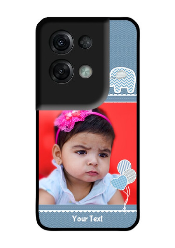 Oppo Reno 8 Pro 5G Photo Printing on Glass Case - with Kids Pattern Design