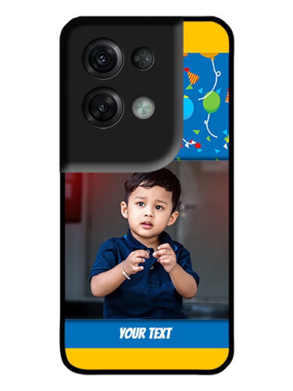 Custom Oppo Reno 8 Pro 5G Custom Glass Mobile Case - Birthday Wishes Design