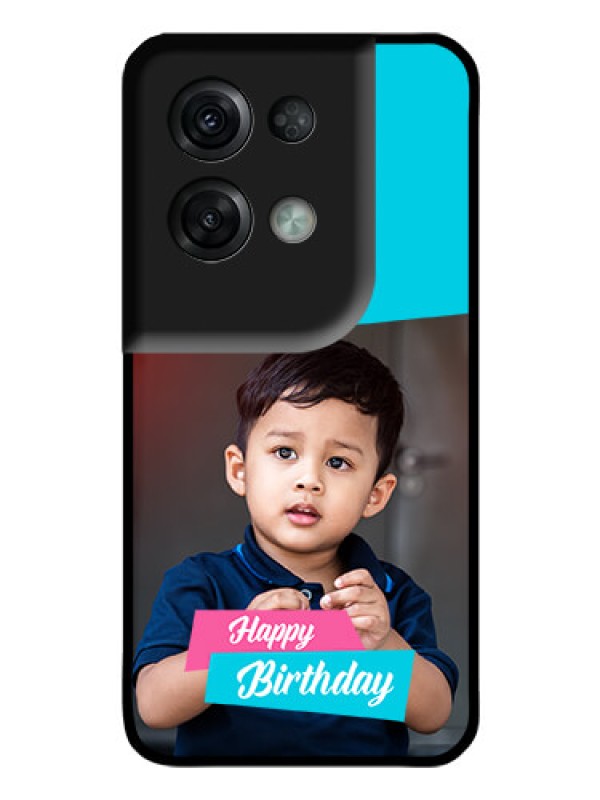Custom Oppo Reno 8 Pro 5G Personalized Glass Phone Case - Image Holder with 2 Color Design