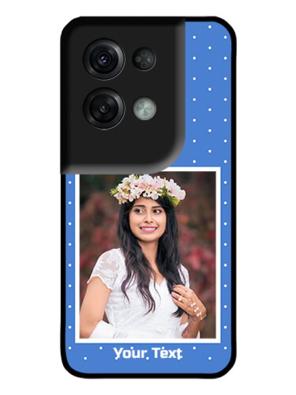 Custom Oppo Reno 8 Pro 5G Photo Printing on Glass Case - Polka dots design