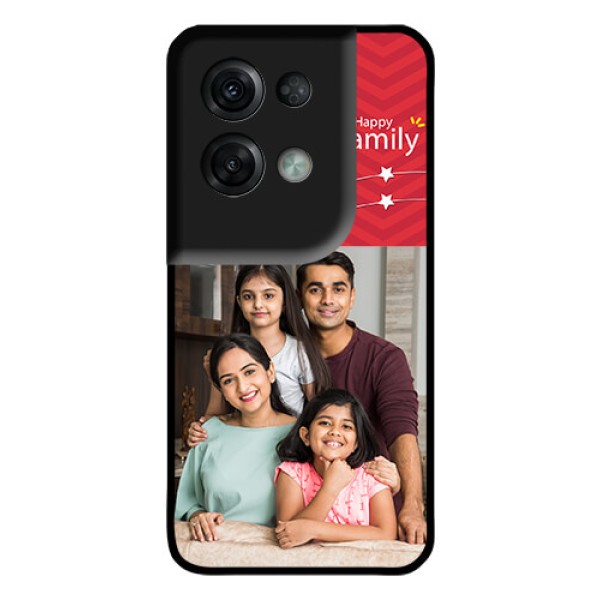 Oppo Reno 8 Pro 5G Personalized Glass Phone Case - Happy Family Design