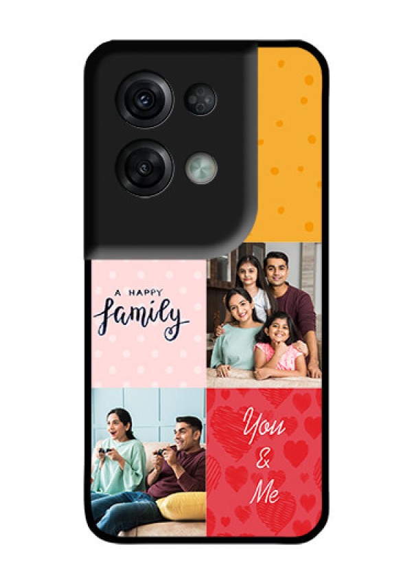 Oppo Reno 8 Pro 5G Personalized Glass Phone Case - Images with Quotes Design
