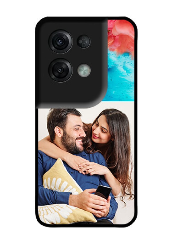 Oppo Reno 8 Pro 5G Custom Glass Mobile Case - Quote with Acrylic Painting Design