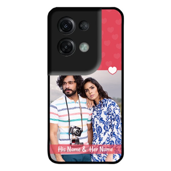 Oppo Reno 8 Pro 5G Photo Printing on Glass Case - Simple Love Design