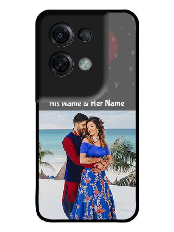 Custom Oppo Reno 8 Pro 5G Custom Glass Mobile Case - Buy Love Design with Photo Online