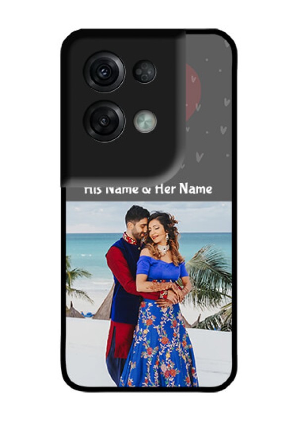 Oppo Reno 8 Pro 5G Custom Glass Mobile Case - Buy Love Design with Photo Online