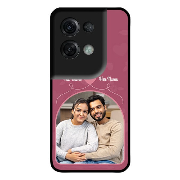 Oppo Reno 8 Pro 5G Photo Printing on Glass Case - Love Floral Design