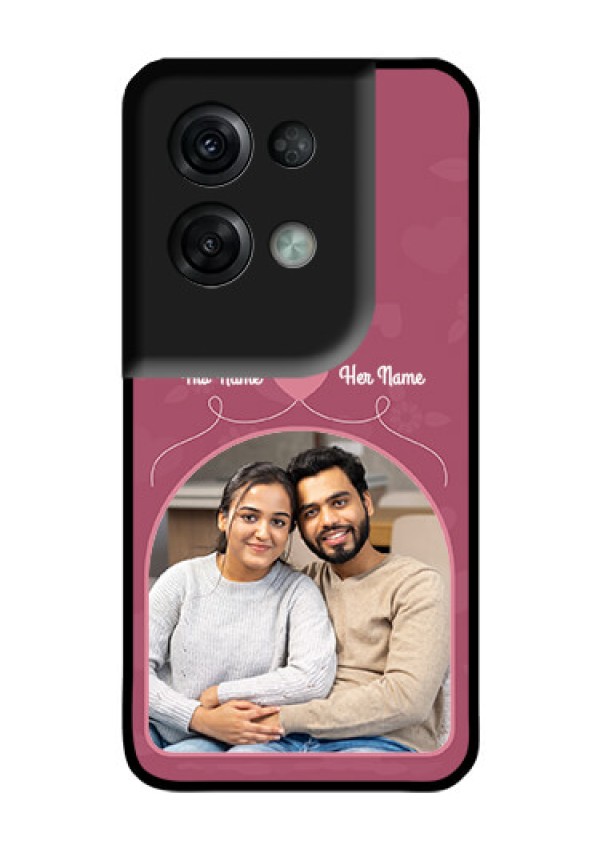 Oppo Reno 8 Pro 5G Photo Printing on Glass Case - Love Floral Design