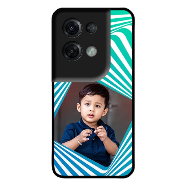 Oppo Reno 8 Pro 5G Personalized Glass Phone Case - Abstract Spiral Design