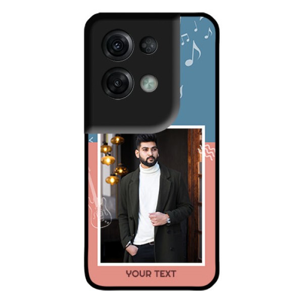 Oppo Reno 8 Pro 5G Photo Printing on Glass Case - with Color Musical Note Design Oppo Reno 8 Pro 5G Photo Printing on Glass Case - with Color Musical Note Design