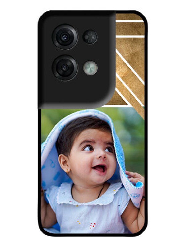 Custom Oppo Reno 8 Pro 5G Personalized Glass Phone Case - Gradient Abstract Texture Design