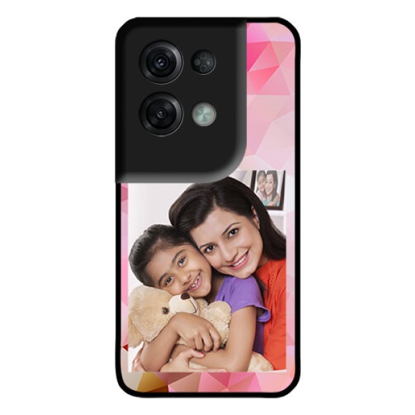 Oppo Reno 8 Pro 5G Photo Printing on Glass Case - Abstract Triangle Design Oppo Reno 8 Pro 5G Photo Printing on Glass Case - Abstract Triangle Design