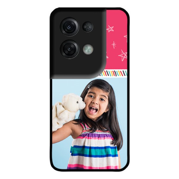 Oppo Reno 8 Pro 5G Personalized Glass Phone Case - Line art design