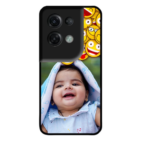 Oppo Reno 8 Pro 5G Custom Glass Mobile Case - with Smiley Emoji Design