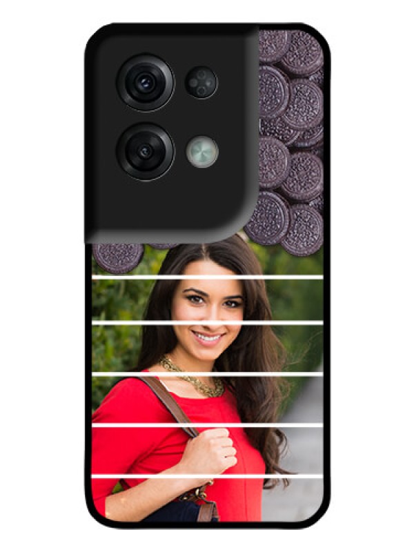 Custom Oppo Reno 8 Pro 5G Custom Glass Phone Case - with Oreo Biscuit Design