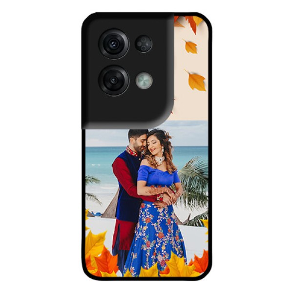 Oppo Reno 8 Pro 5G Photo Printing on Glass Case - Autumn Maple Leaves Design Oppo Reno 8 Pro 5G Photo Printing on Glass Case - Autumn Maple Leaves Design