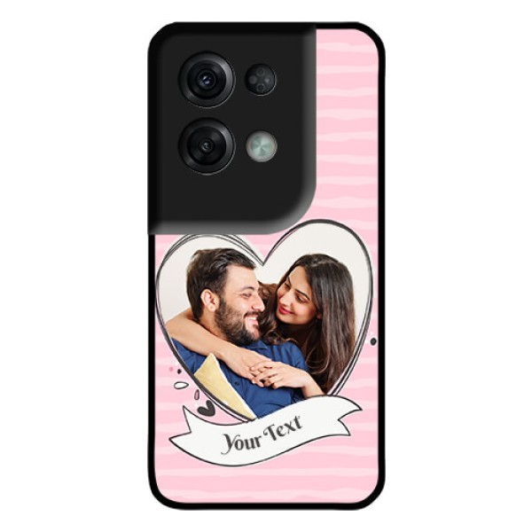 Oppo Reno 8 Pro 5G Custom Glass Phone Case - Vintage Heart Design