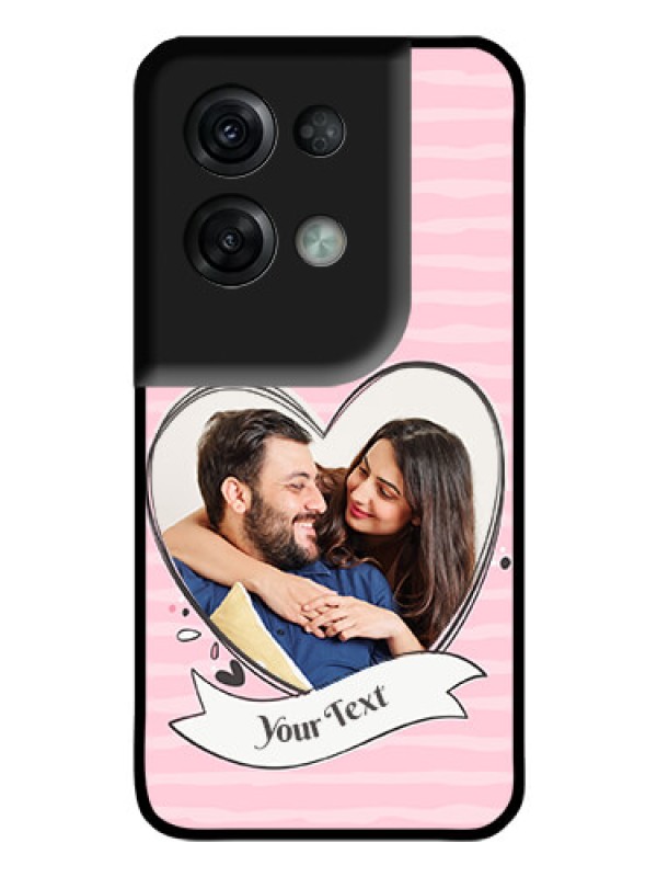 Custom Oppo Reno 8 Pro 5G Custom Glass Phone Case - Vintage Heart Design