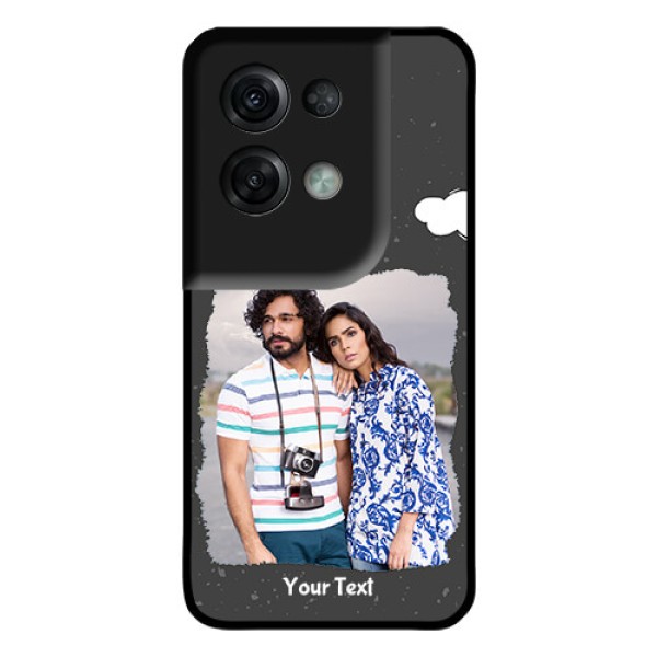 Oppo Reno 8 Pro 5G Custom Glass Phone Case - Splashes with love doodles Design Oppo Reno 8 Pro 5G Custom Glass Phone Case - Splashes with love doodles Design