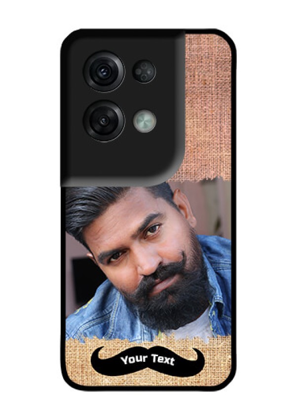 Oppo Reno 8 Pro 5G Personalized Glass Phone Case - with Texture Design