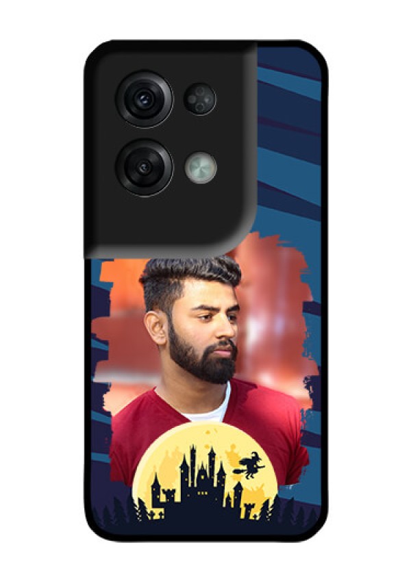 Oppo Reno 8 Pro 5G Photo Printing on Glass Case - Halloween Witch Design