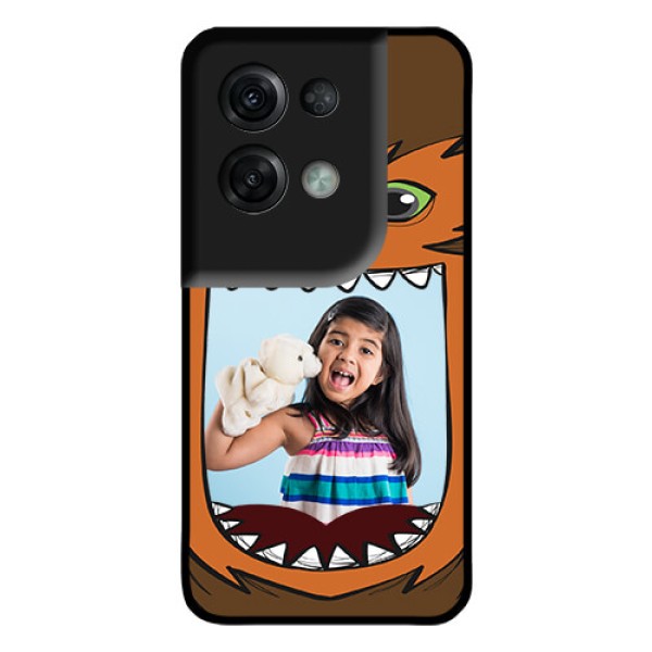 Oppo Reno 8 Pro 5G Photo Printing on Glass Case - Owl Monster Back Case Design Oppo Reno 8 Pro 5G Photo Printing on Glass Case - Owl Monster Back Case Design