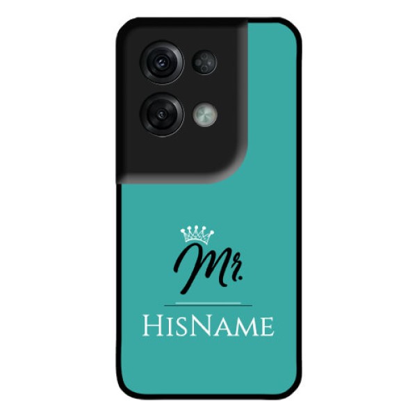 Oppo Reno 8 Pro 5G Custom Glass Phone Case Mr with Name
