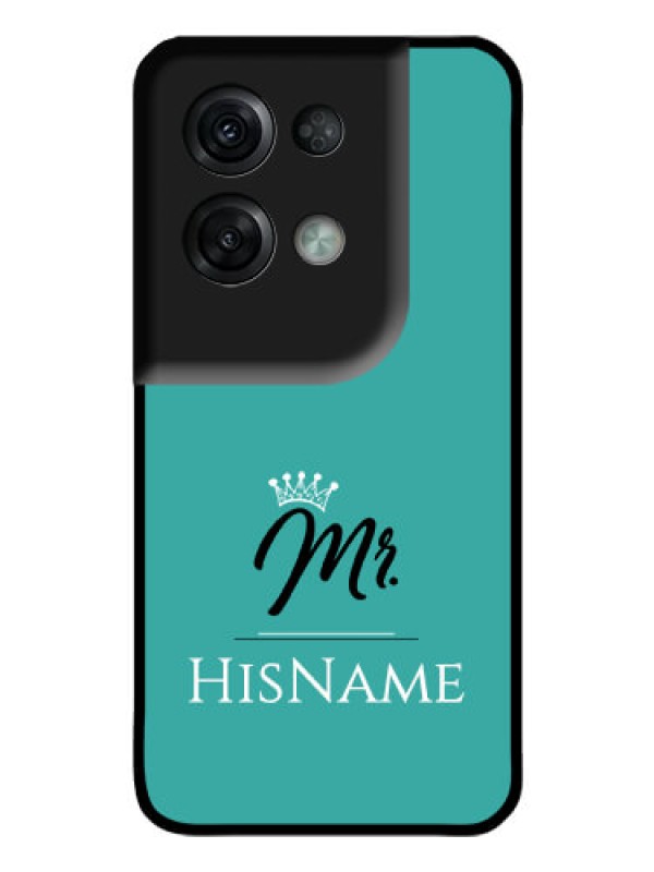 Custom Oppo Reno 8 Pro 5G Custom Glass Phone Case Mr with Name