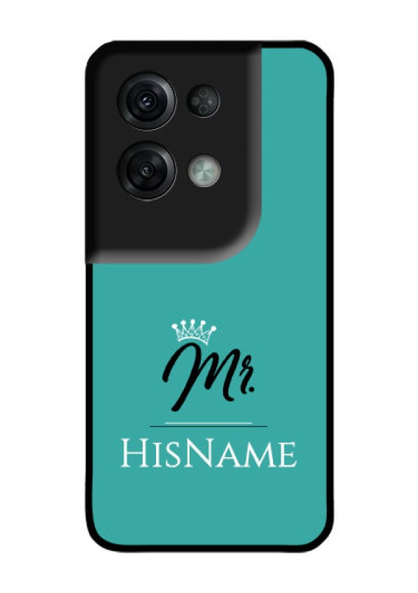 Oppo Reno 8 Pro 5G Custom Glass Phone Case Mr with Name