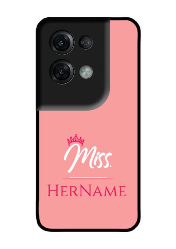Oppo Reno 8 Pro 5G Custom Glass Phone Case Mrs with Name
