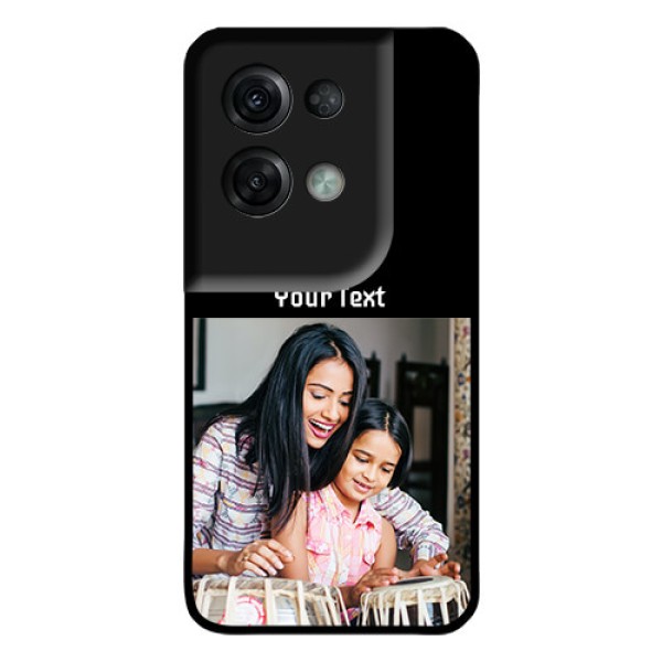Oppo Reno 8 Pro 5G Photo with Name on Glass Phone Case