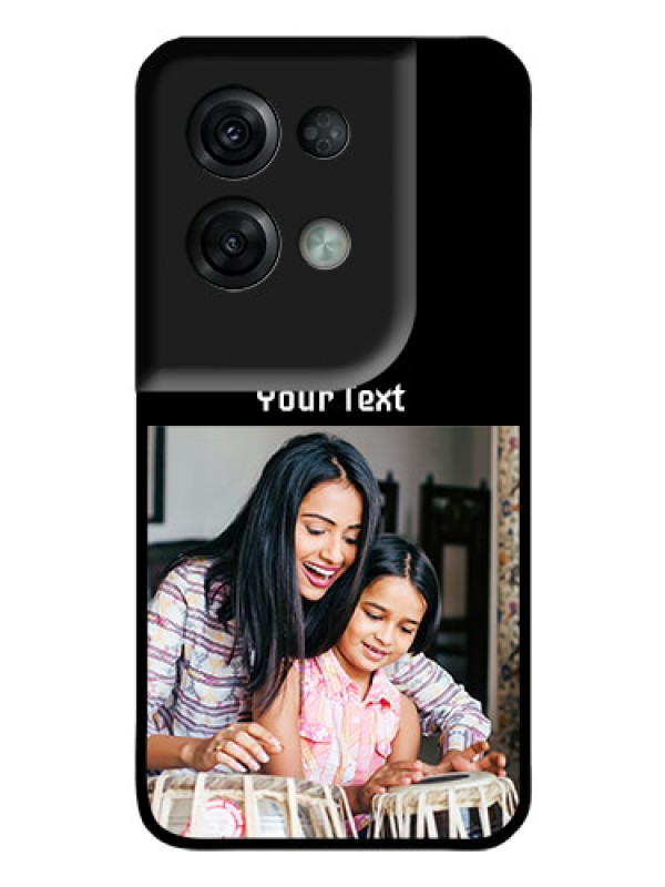 Custom Oppo Reno 8 Pro 5G Photo with Name on Glass Phone Case