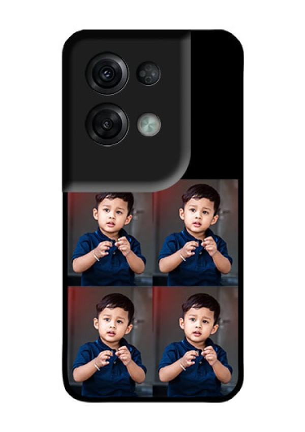 Oppo Reno 8 Pro 5G 4 Image Holder on Glass Mobile Cover