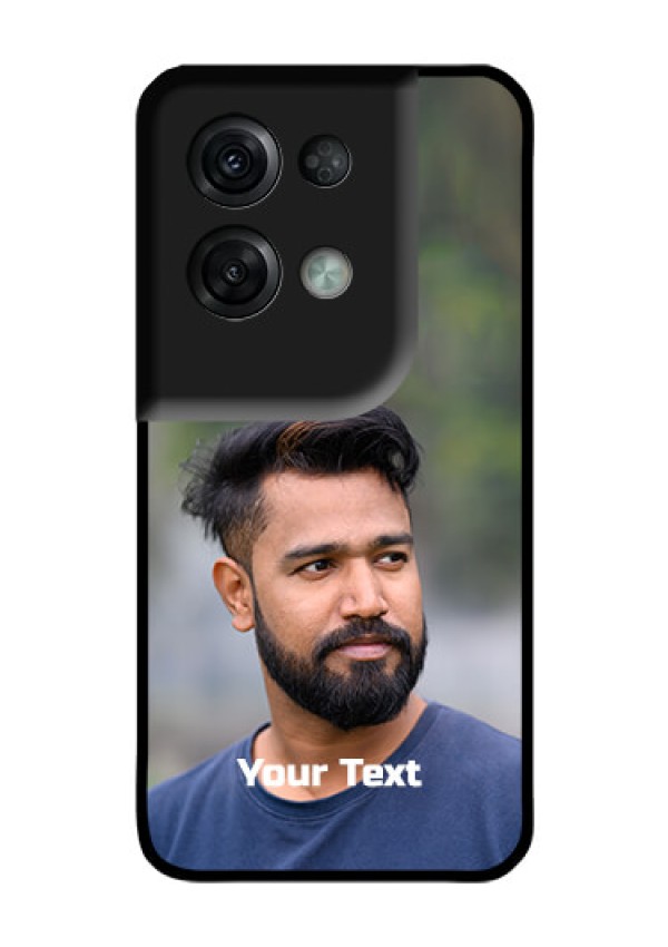 Oppo Reno 8 Pro 5G Glass Mobile Cover: Photo with Text