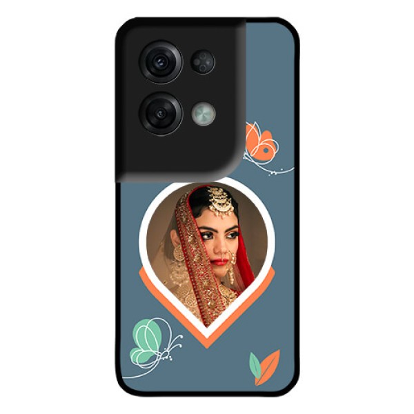 Oppo Reno 8 Pro 5G Custom Glass Mobile Case - Droplet Butterflies Design Oppo Reno 8 Pro 5G Custom Glass Mobile Case - Droplet Butterflies Design