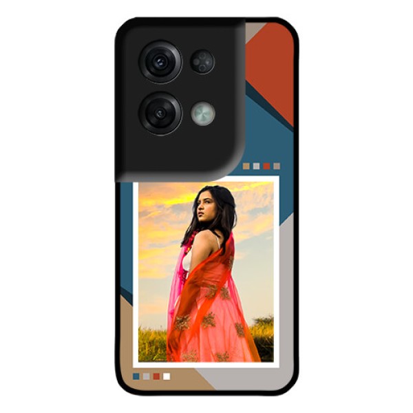 Oppo Reno 8 Pro 5G Personalized Glass Phone Case - Retro color pallet Design Oppo Reno 8 Pro 5G Personalized Glass Phone Case - Retro color pallet Design