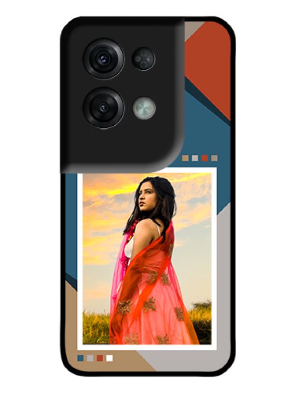 Custom Oppo Reno 8 Pro 5G Personalized Glass Phone Case - Retro color pallet Design