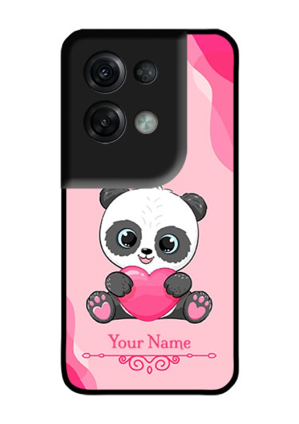 Oppo Reno 8 Pro 5G Custom Glass Mobile Case - Cute Panda Design