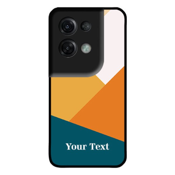 Oppo Reno 8 Pro 5G Personalized Glass Phone Case - Stacked Multi-colour Design Oppo Reno 8 Pro 5G Personalized Glass Phone Case - Stacked Multi-colour Design