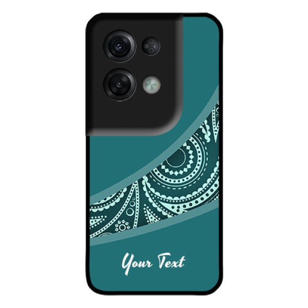 Oppo Reno 8 Pro 5G Photo Printing on Glass Case - semi visible floral Design Oppo Reno 8 Pro 5G Photo Printing on Glass Case - semi visible floral Design