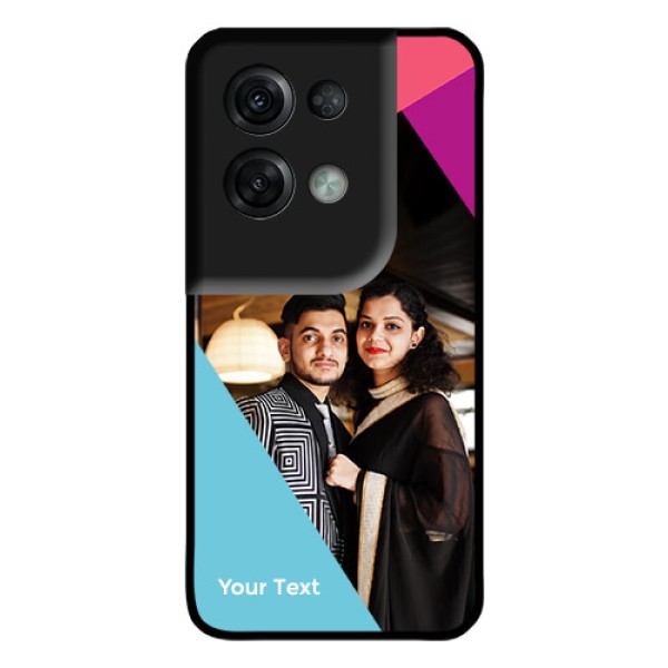 Oppo Reno 8 Pro 5G Custom Glass Mobile Case - Stacked Triple colour Design Oppo Reno 8 Pro 5G Custom Glass Mobile Case - Stacked Triple colour Design