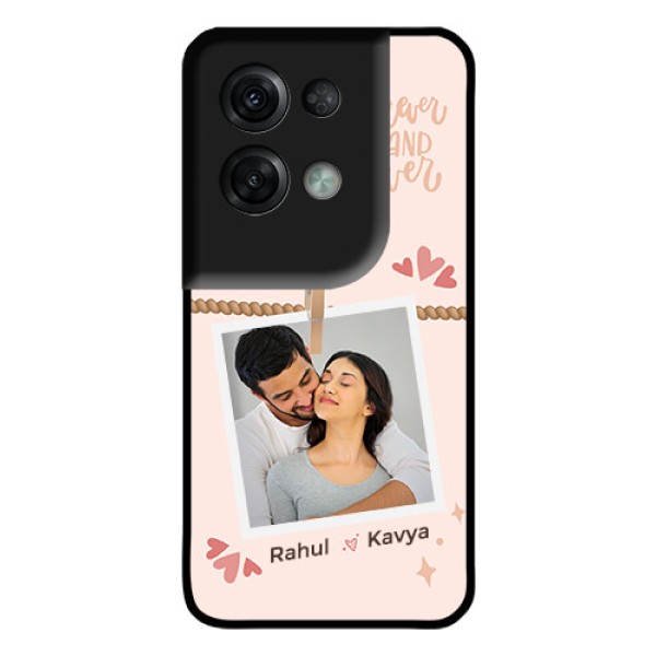 Oppo Reno 8 Pro 5G Custom Glass Phone Case - Forever and ever love Design Oppo Reno 8 Pro 5G Custom Glass Phone Case - Forever and ever love Design