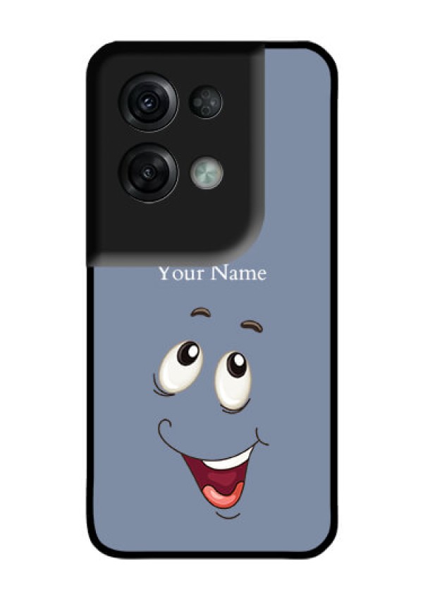 Oppo Reno 8 Pro 5G Photo Printing on Glass Case - Laughing Cartoon Face Design
