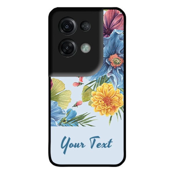 Oppo Reno 8 Pro 5G Custom Glass Mobile Case - Stunning Watercolored Flowers Painting Design Oppo Reno 8 Pro 5G Custom Glass Mobile Case - Stunning Watercolored Flowers Painting Design