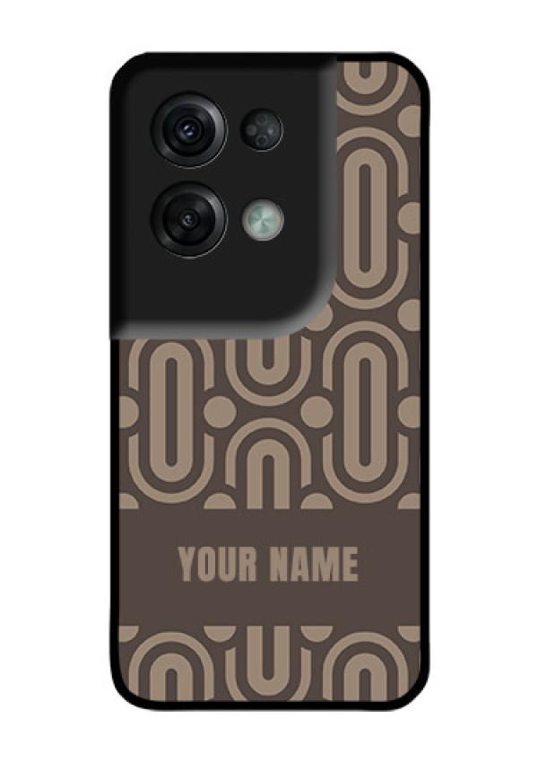 Oppo Reno 8 Pro 5G Custom Glass Phone Case - Captivating Zero Pattern Design