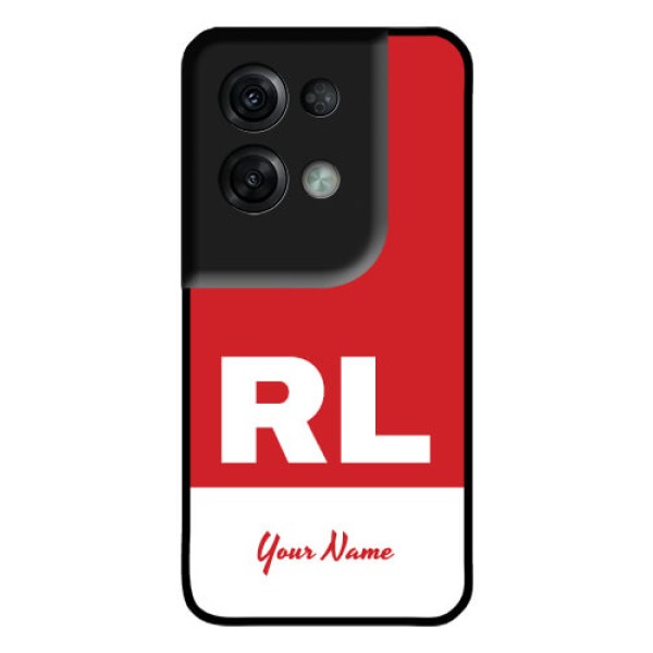 Oppo Reno 8 Pro 5G Personalized Glass Phone Case - dual tone custom text Design Oppo Reno 8 Pro 5G Personalized Glass Phone Case - dual tone custom text Design