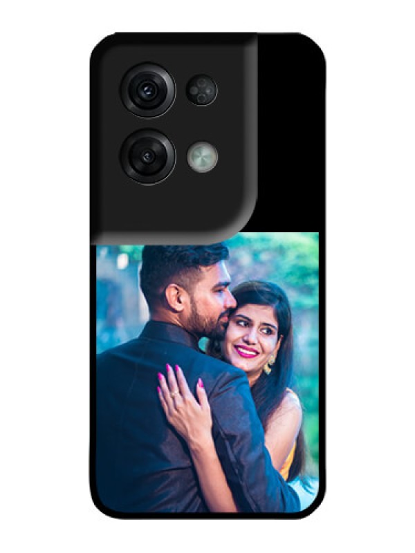 Custom Oppo Reno 8 Pro 5G Custom Glass Phone Case - Upload Full Picture With Custom Color Design