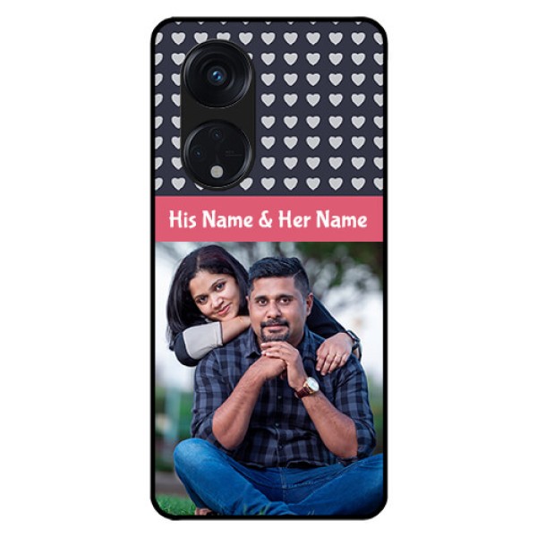 Oppo Reno 8T 5G Custom Glass Mobile Case - Love Symbols Design