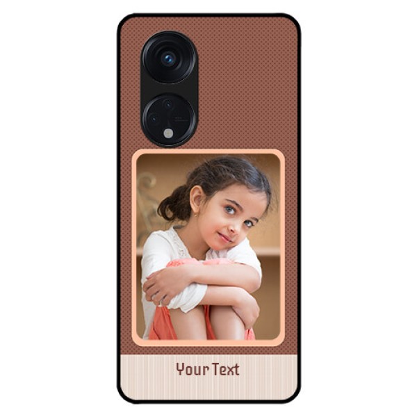 Oppo Reno 8T 5G Custom Glass Phone Case - Simple Pic Upload Design
